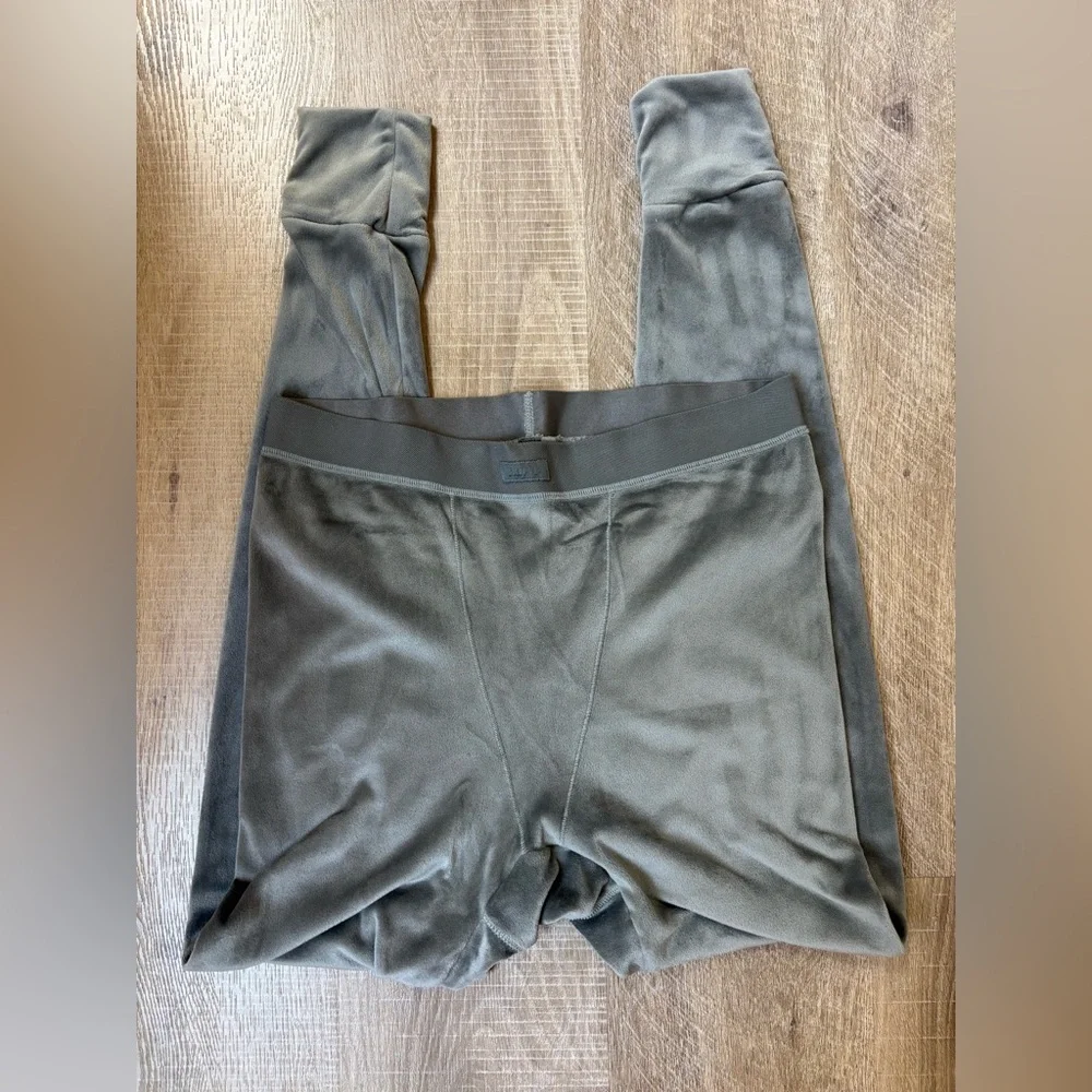 SKIMS Olive Green Cozy Rib Pajama Leggings